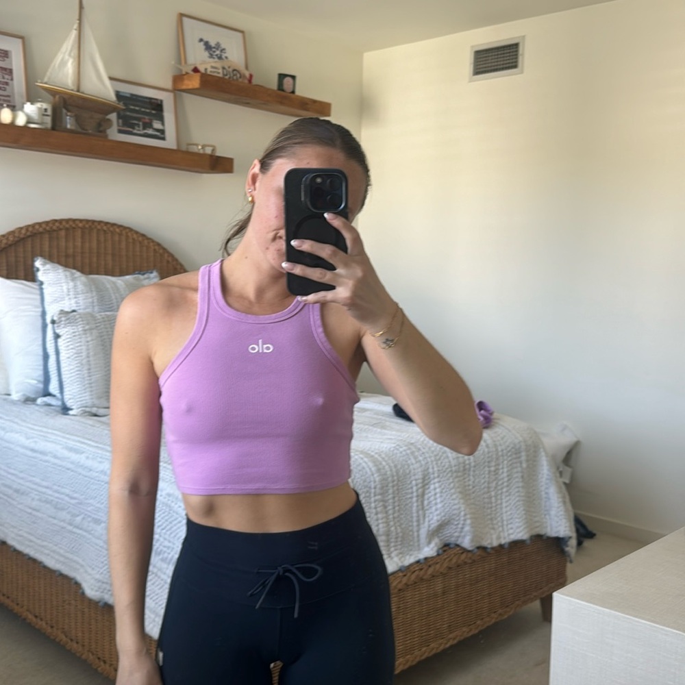 Alo Yoga Purple Aspire Tank
